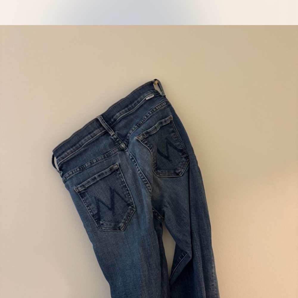 MOTHER Straight Leg Blue Jeans